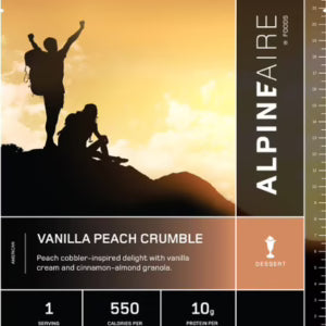 Vanilla Peach Crumble - Cook in the Pouch