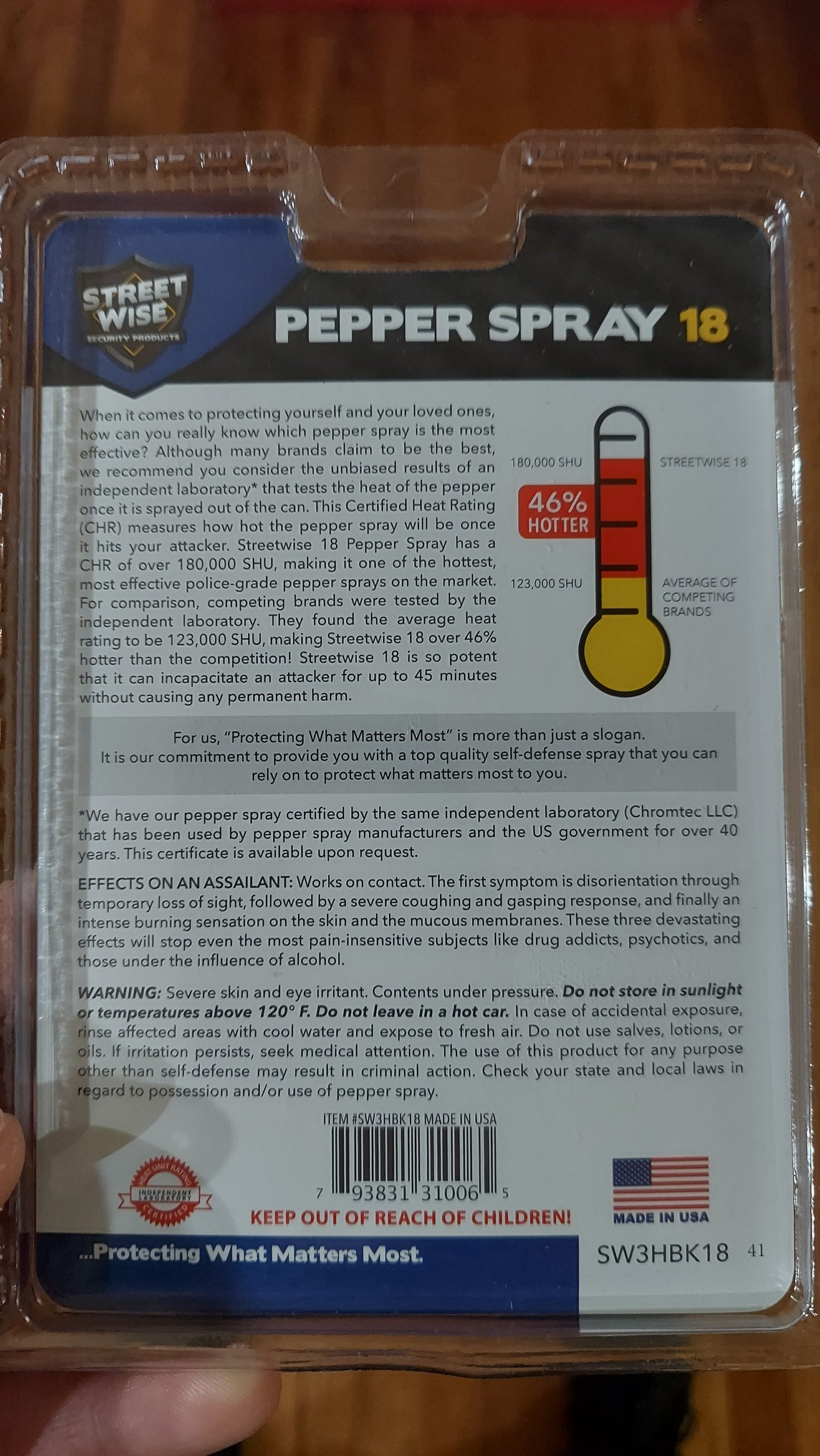 Pepper Spray 1/2 oz with Key Ring Pouch