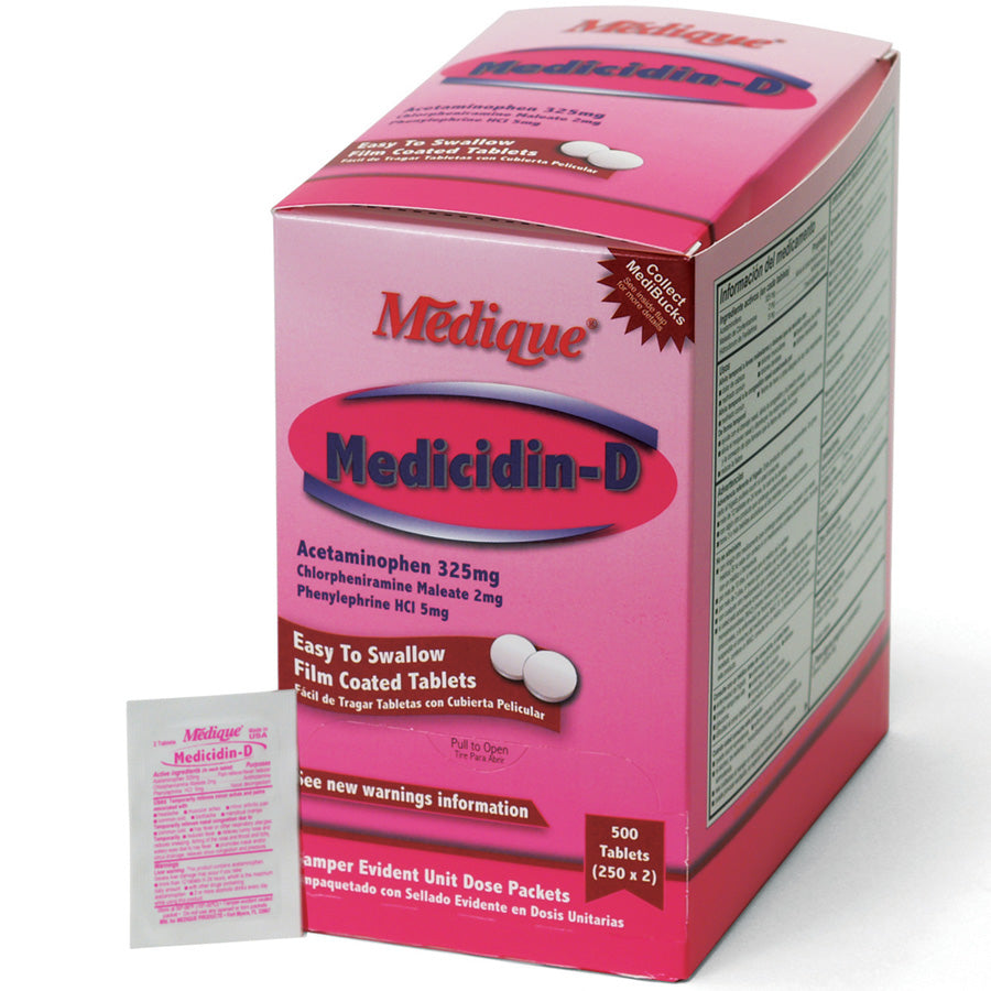 Medicidin-D, 500/box