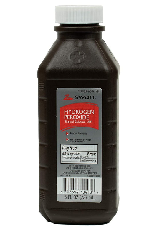 Hydrogen peroxide, 3% 8 oz.