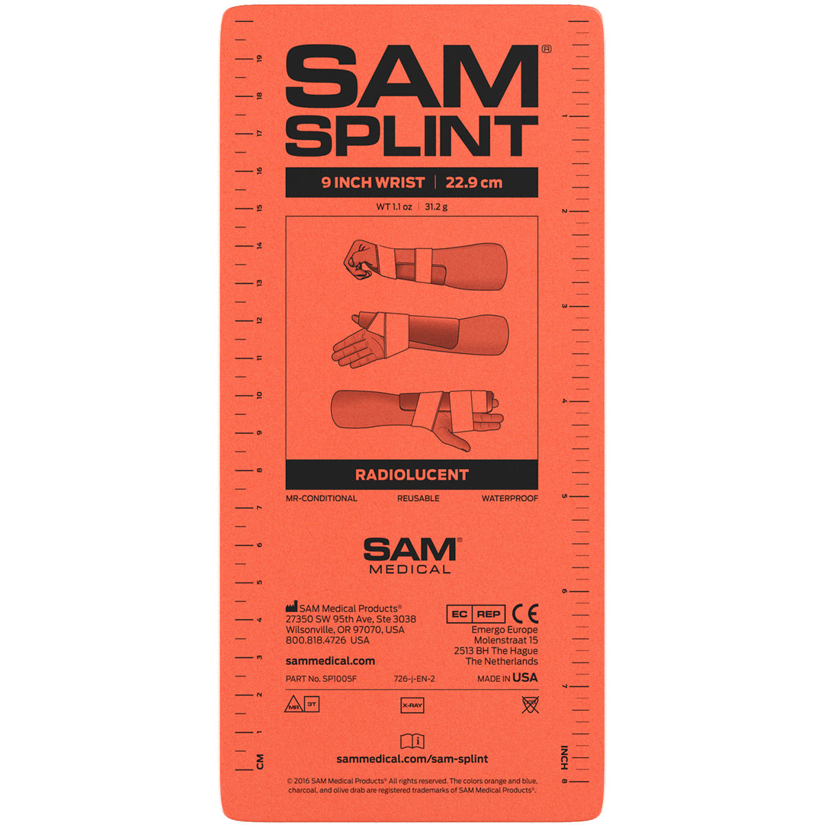 Sam Splint - 9" , 1 each