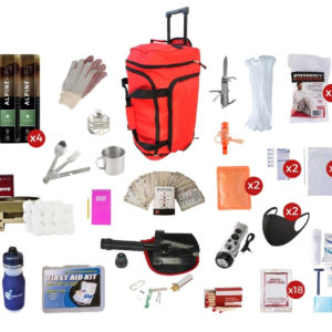 Deluxe Food Storage Survival Kit, Rolling Bag