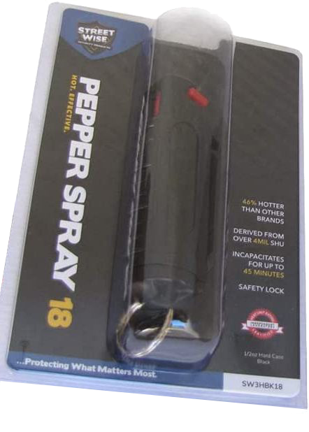 Pepper Spray 1/2 oz with Key Ring Pouch