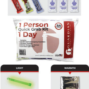 1 Day Quick Grab Kit in Resealable Bag