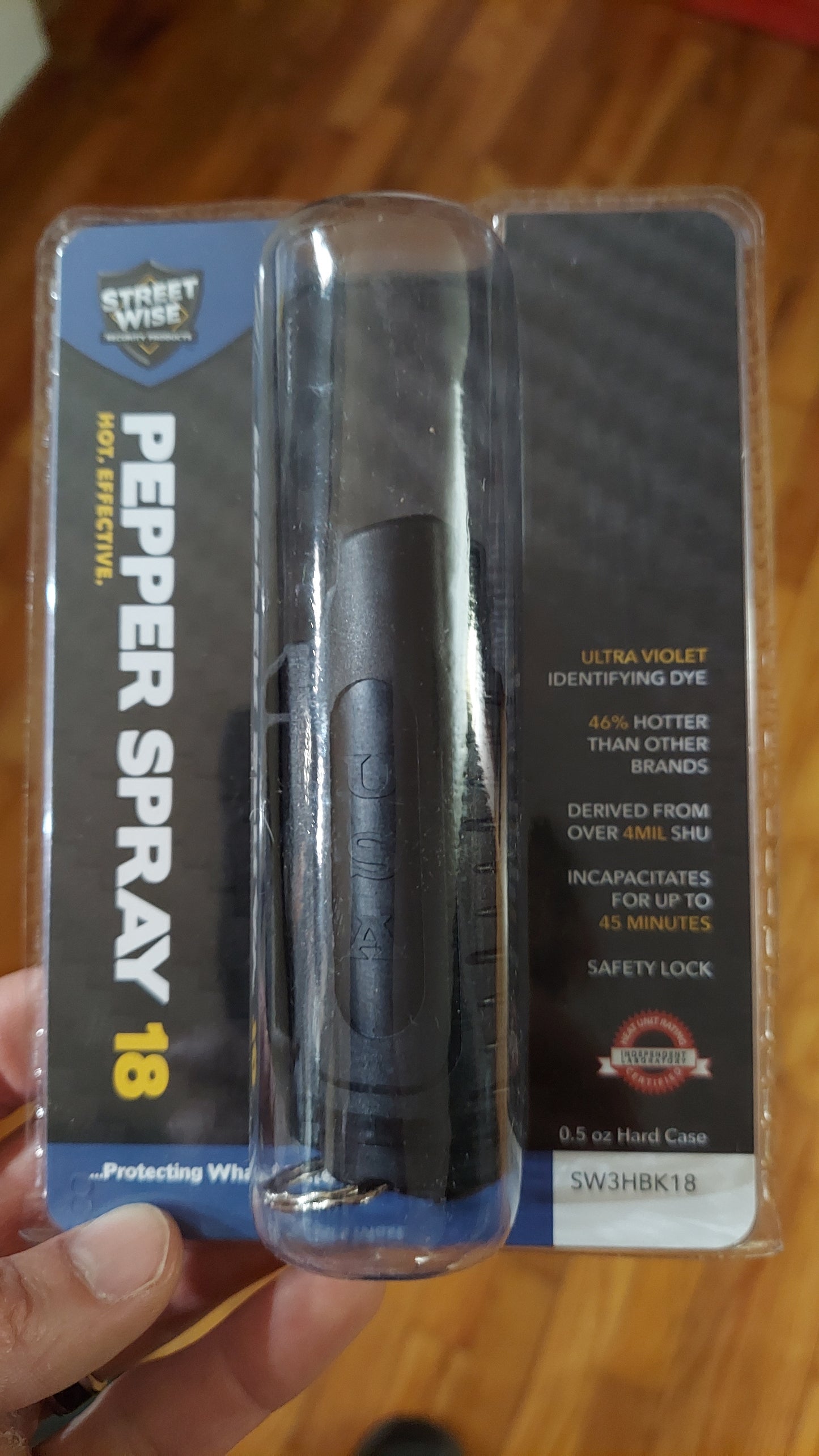 Pepper Spray 1/2 oz with Key Ring Pouch